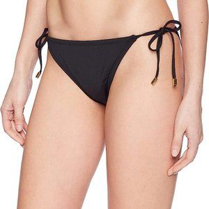 La Blanca Women's Island Goddess Tie Side Hipster Bikini Bottom Black Size 6
